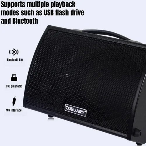 8 인치 100W 전문 나무 스피커 상자 일렉트릭 기타 앰프 야외베이스 악기 사운드 시스템 HIFI 블루투스 스피커