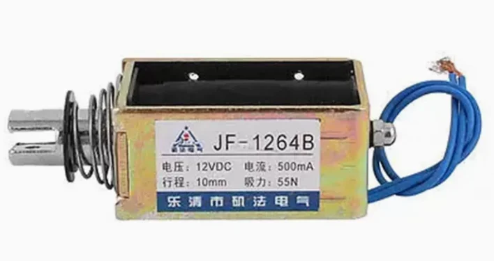 JF-1264B/1564B Push-Pull Electromagnet Traction Switching Magnet Full Load Absorbing DC6V DC12V DC24V for Electronics Market