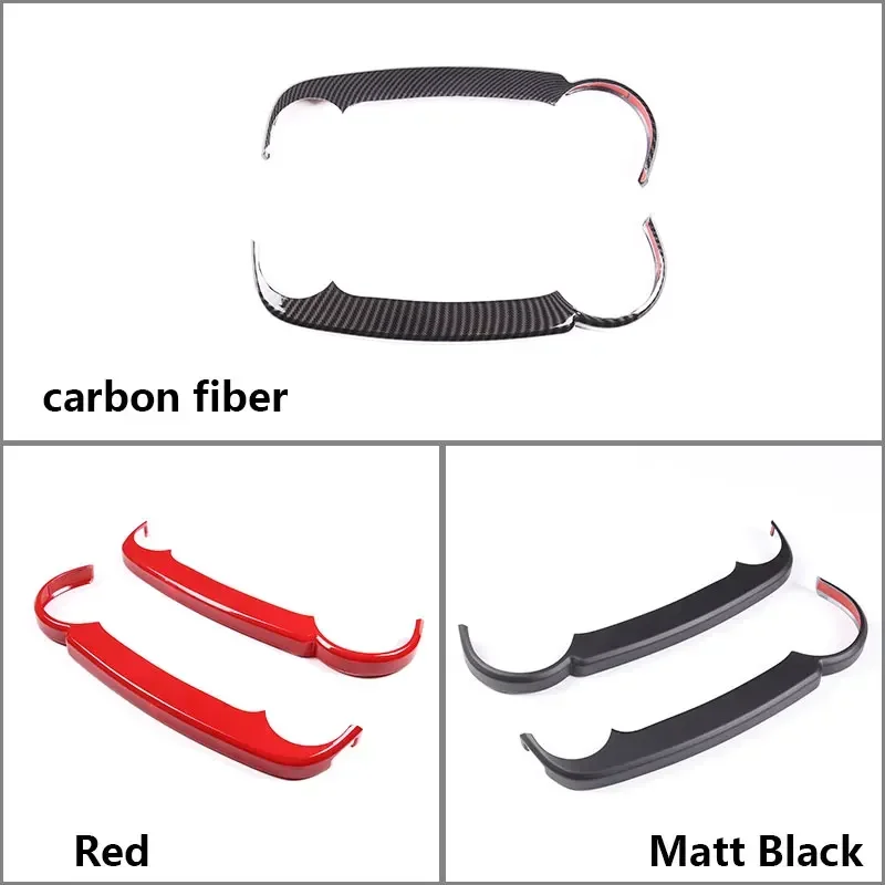 For Toyota FJ Cruiser 2007-2021 ABS Carbon Fiber Car Center Control Navigation Side Cover Trim Sticker Car Accessories