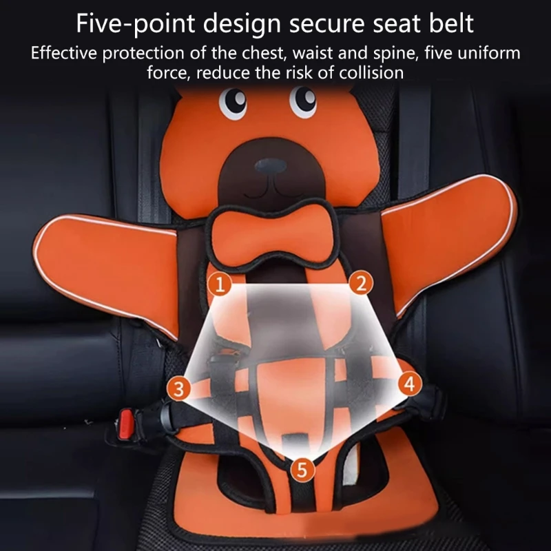 Cojín para asiento vehículos, cómodo y duradero, cojín para asiento coche, refuerzos seguridad para coche para niños,