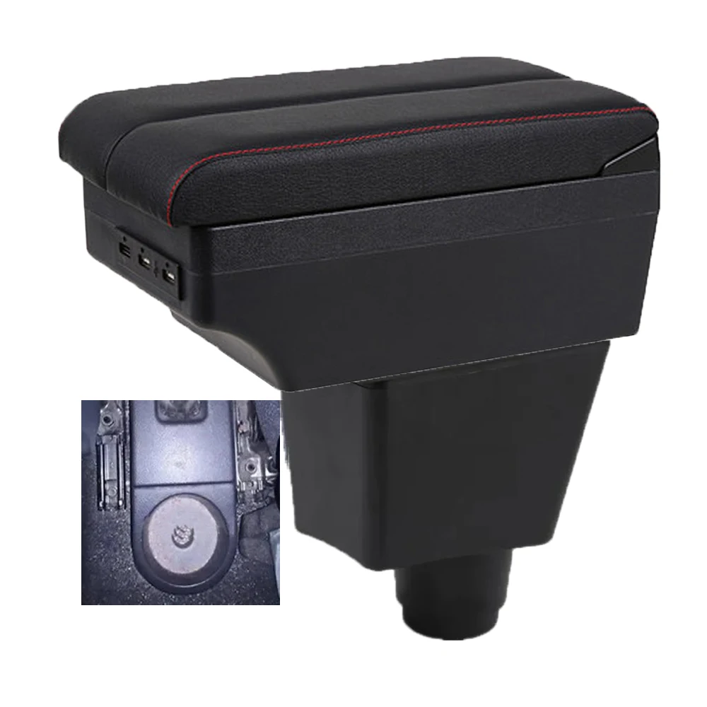 For Dacia Dokker armrest box central content box interior Armrests Storage car-styling accessories part with USB