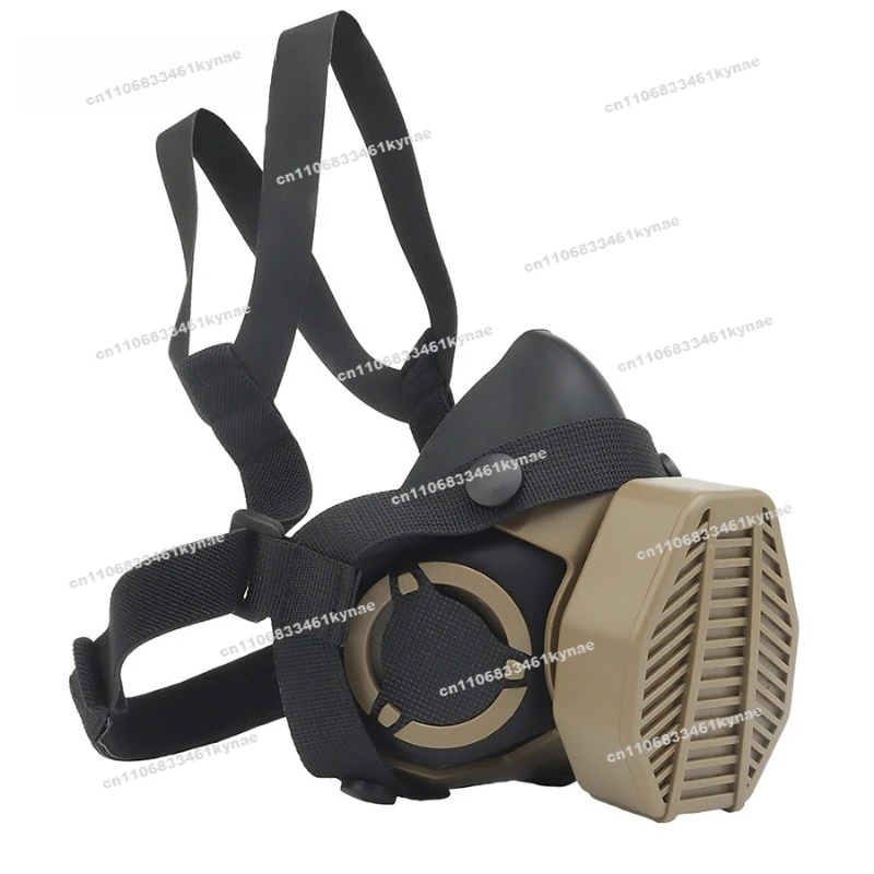 For Real CS Tactical Protection Half Face Mask Outdoor Riding Mountaineering Breathable Mask Military Fan Style Dress Up Props