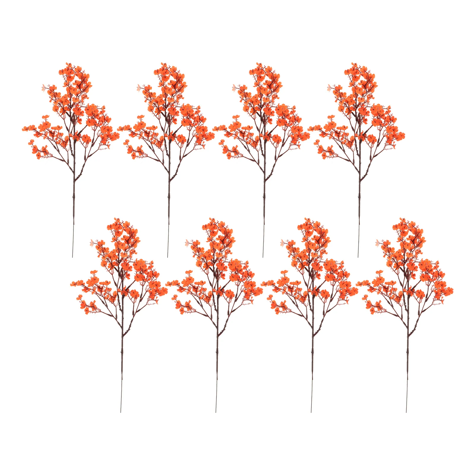 

8Pcs Simulated Gypsophila Bouquet Artificial Flower Decor for Office Bedroom Balcony Lifelike Floral Arrangement Indoor Outdoor