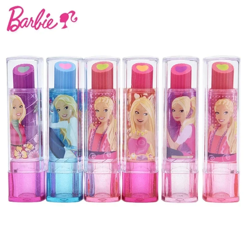 

Kawaii Barbie Anime Lipstick Eraser Rotary Cartoon Stationery Office School Supplies Student Prize for Children's Christmas Gift