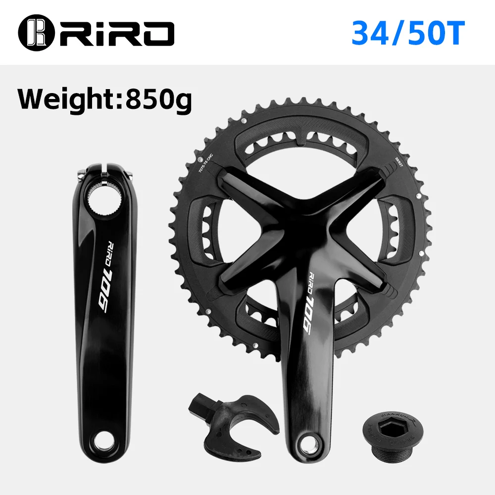 Riro-ロードバイク用ボトムブラケット706,クランクセット170mm, 110bcd