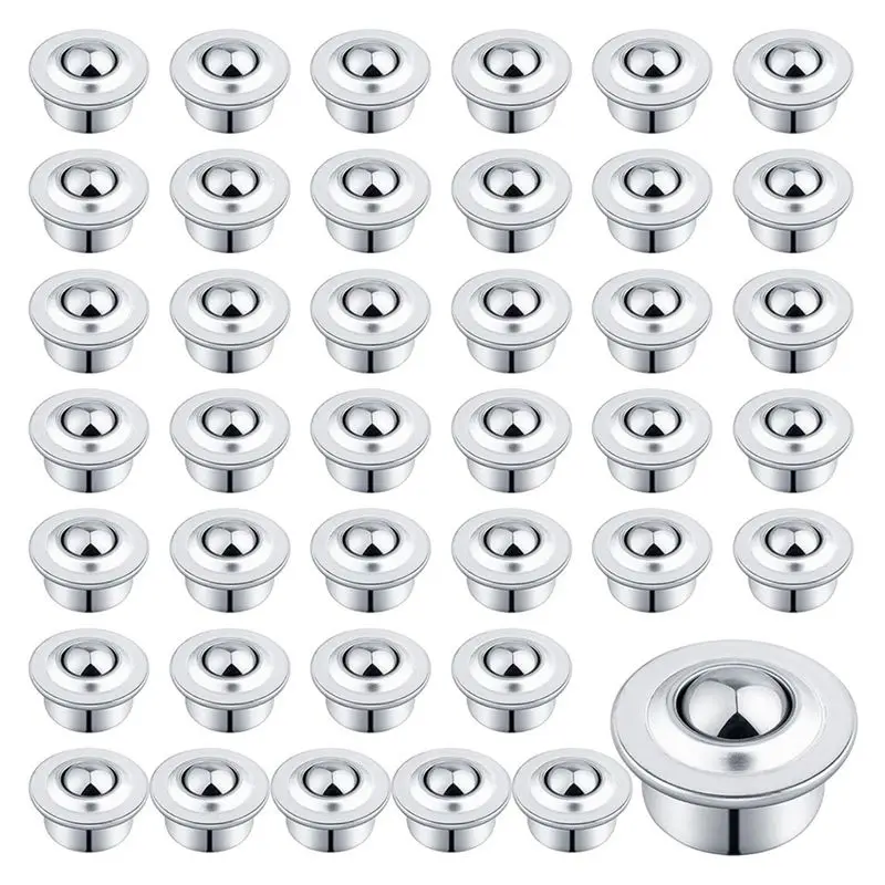 High-Performance 5/8Inch CY-15H Roller Ball Casters, 40PCS Carbon Steel Bearing Kit For Easy Movement-B51B