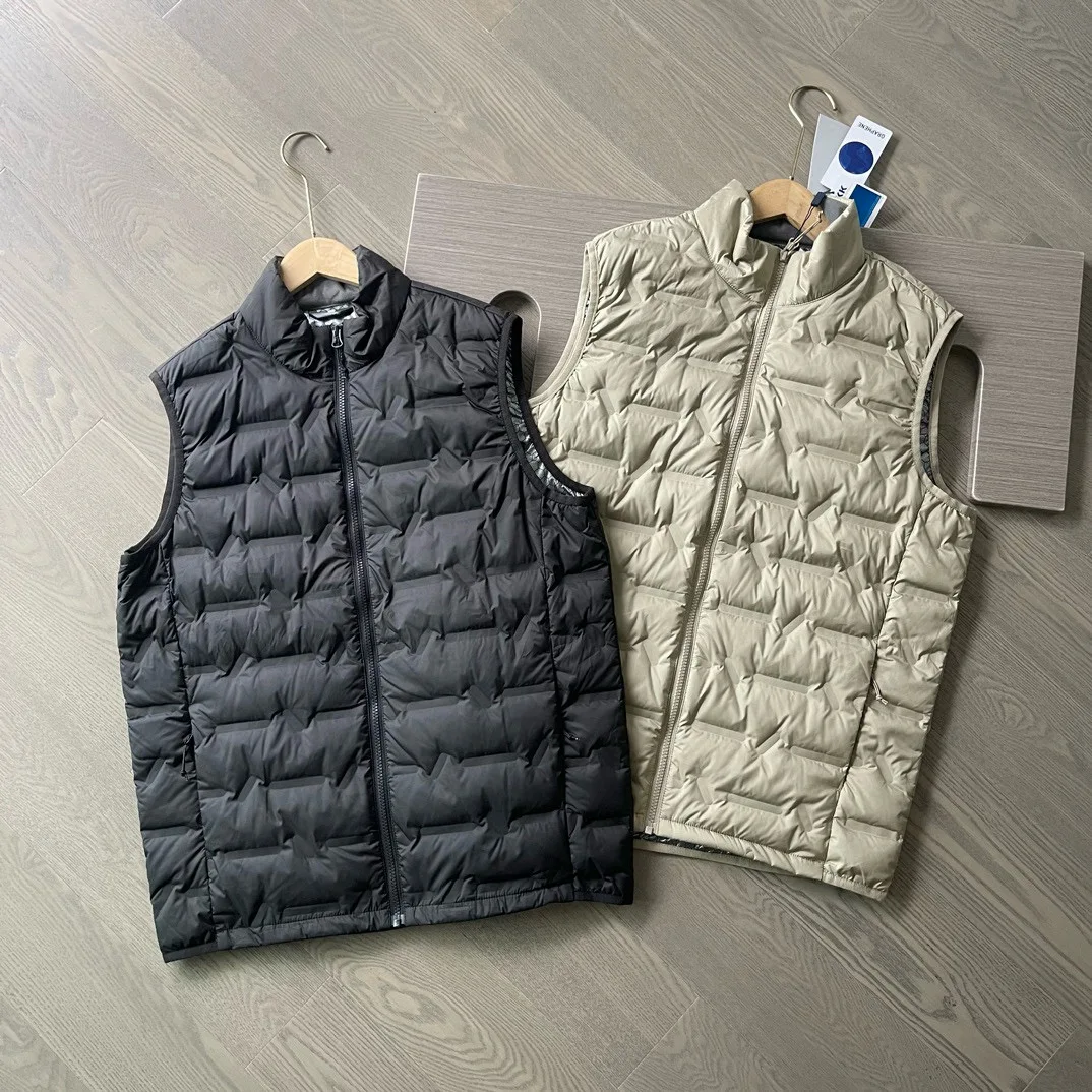 

M5800 Men Down Vest Jacket Winter Casual Sleeveless Lightweight Down Duck Vest Coat Trendy New Versatile Daily