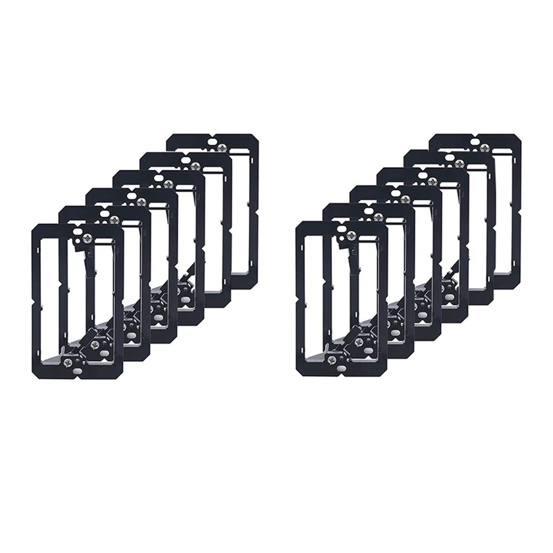 12 Pcs Single Gang Low Voltage Wallplate Mounting Bracket – The Real-World Solution for Clean, Secure Wiring Installations