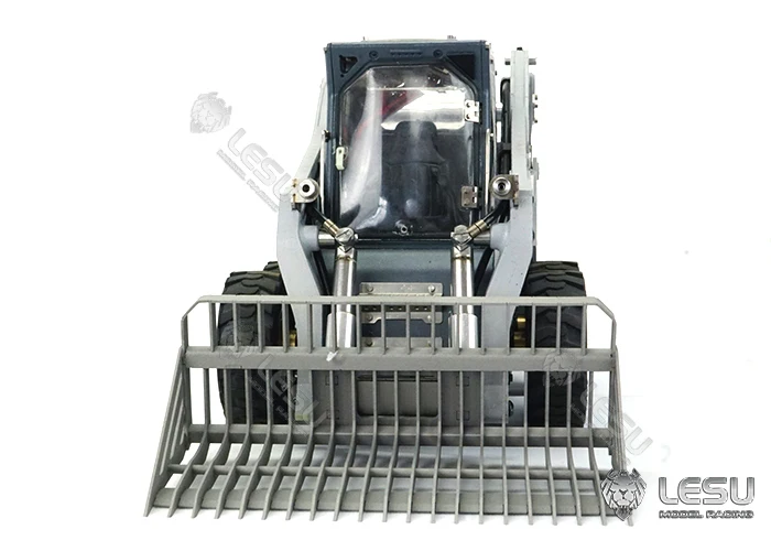 LESU 1/14 Hydraulisches Modellspielzeug Kompaktlader mit Metallsieblader Hochleistungs-RC-Baumaschine – Detail 12