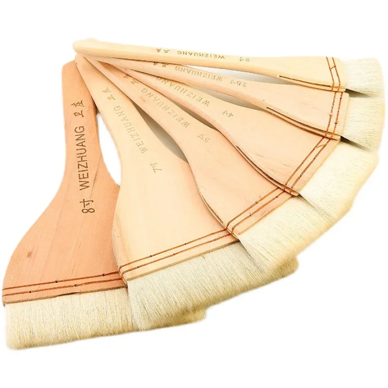 Soft Woolen Hair Painting Brush Watercolor Background Brush Traditional Chinese Painting Shading Brush Barbecue Baking Brush