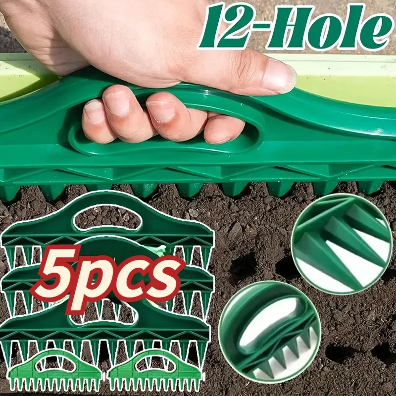 1/5pcs Seeds Spreader Seed in Gardening Manual Soil Portable Seeds Spacer Soil Puncher for Planting Seeds Soil Loosening