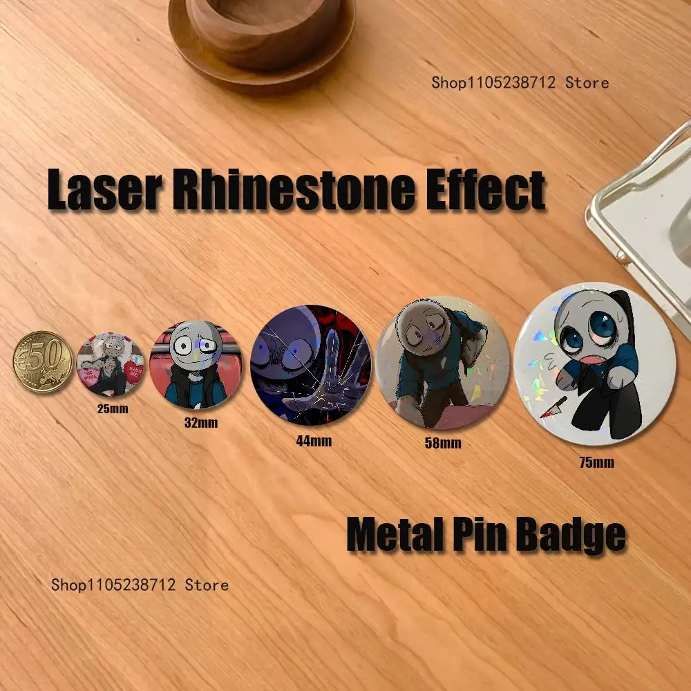 Peter Y-Your B-Boyfriend Button Pin Bright Printed Icon Gift For Friends Badge Collar Brooch Lapel Pin Metal