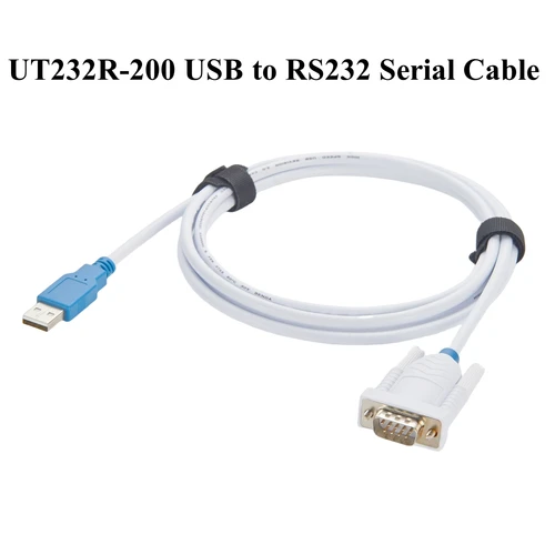 Cable convertidor FTDI UT232R-200 USB a RS232 de grado Industrial con Chip FT232R Cable serie USB 2,0 a DB9 para Windows Linux Mac