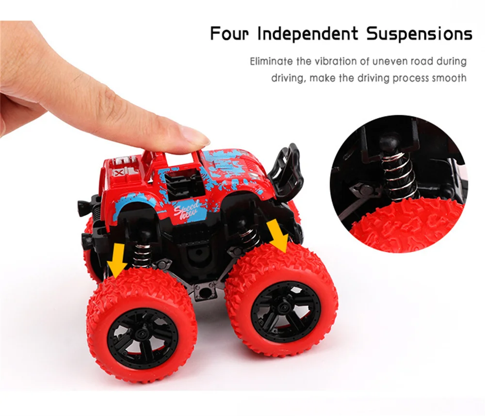 Hot Toys Car Monster Truck Four-wheel Drive Vehicle Stunt Dump Car Inertia Car Toy Dinosaur Pull Back Children Toy Boy Girl Gift