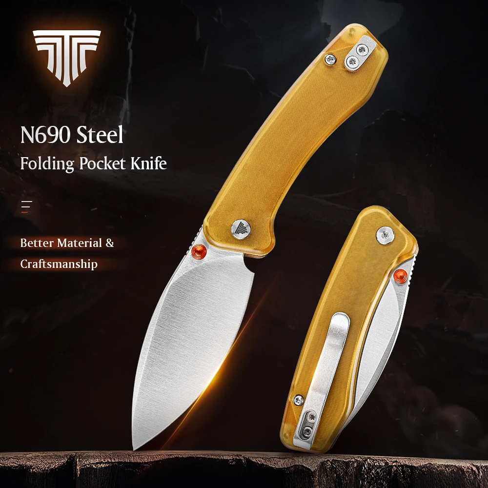TRIVISA Koala-Y Taschen-Klappmesser für Herren, EDC Camping Outdoor Jagd Angeln, hohe Qualität, hohe