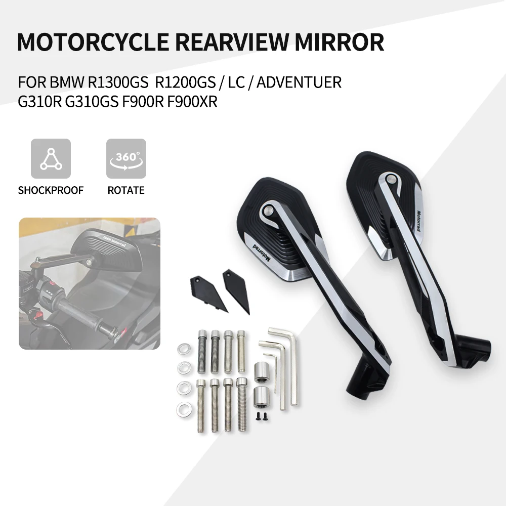 For BMW R1300GS R1250GS 2024 Accessories Rearview Mirrors R1200GS LC Adventure F850GS R 1300 GS R 1250 GS GSA1250 GS1300 Parts