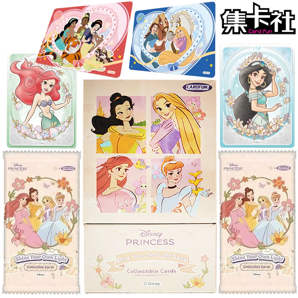 

CARD.FUN Genuine Disney Princess Collection Card Elegant Beautiful Girl Belle Snow White Creative Q-Version Card Birthday Gifts