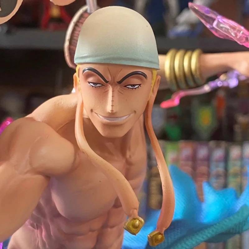 One Piece 28cm Enel The Thunder God GK Painted Model Action Figure Anime Character Exquisite Statue Peripheral Toy Ornament Gift