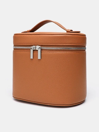 Imagen 2 del producto Bolsa de almacenamiento de mano ligera, de lujo, sencilla y portátil, bolsa de almacenamiento de maquillaje de gran capacidad