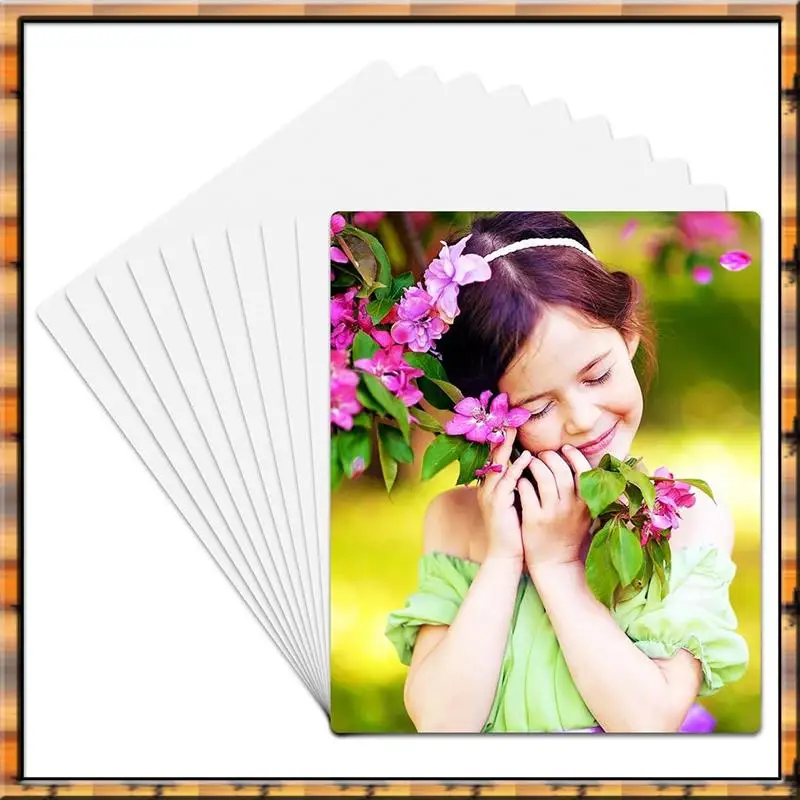 A78K Новый 10 шт. сублимационная металлическая фотопустая термопереносная бумага картина сублимационная вывеска пустая, алюминиевая фотознак для дизайна