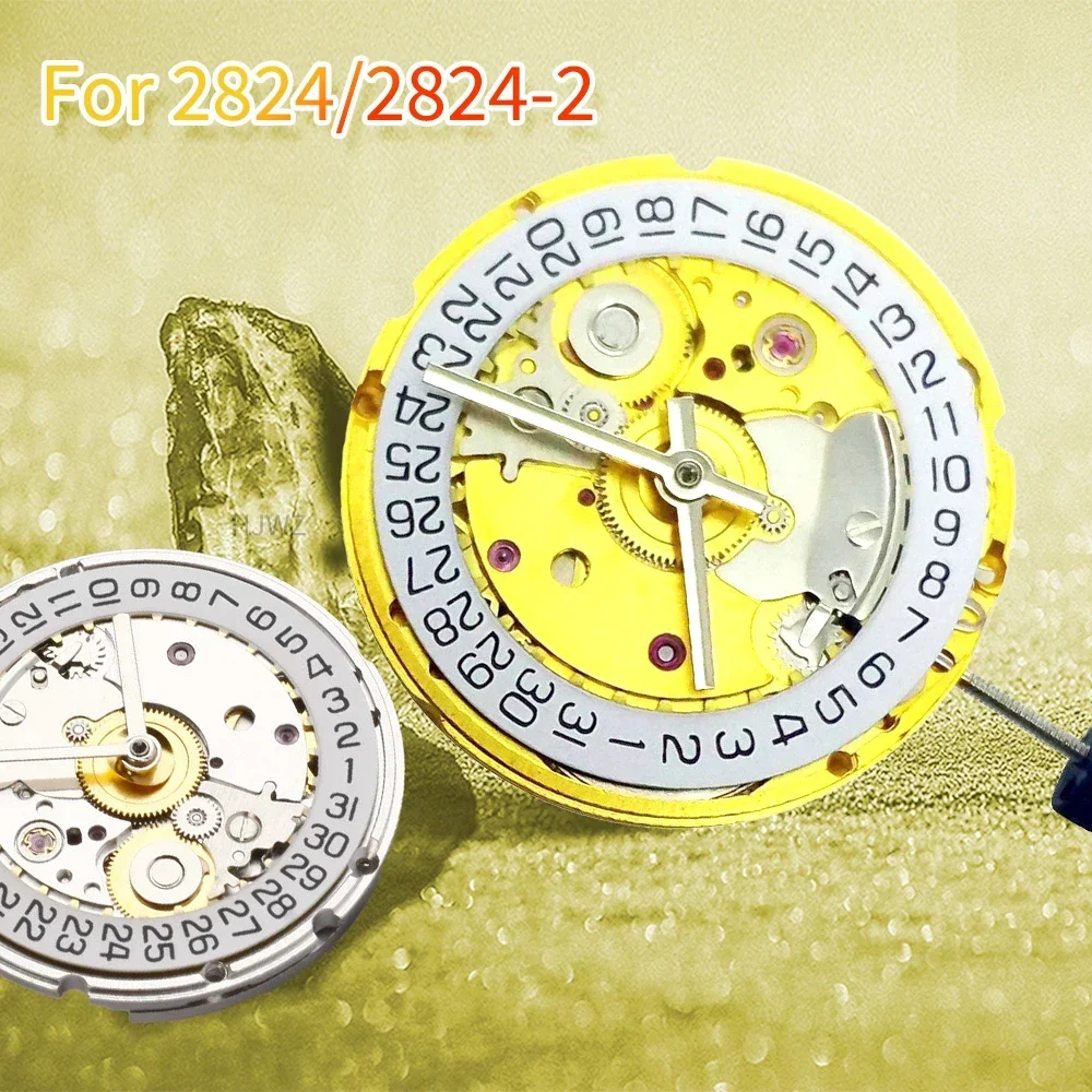 China ST2130 Automatic Movement Clone Replacement For ETA 2824-2 SELLITA 2824 White Gold 3H Mechanical Wristwatch Clock Movement