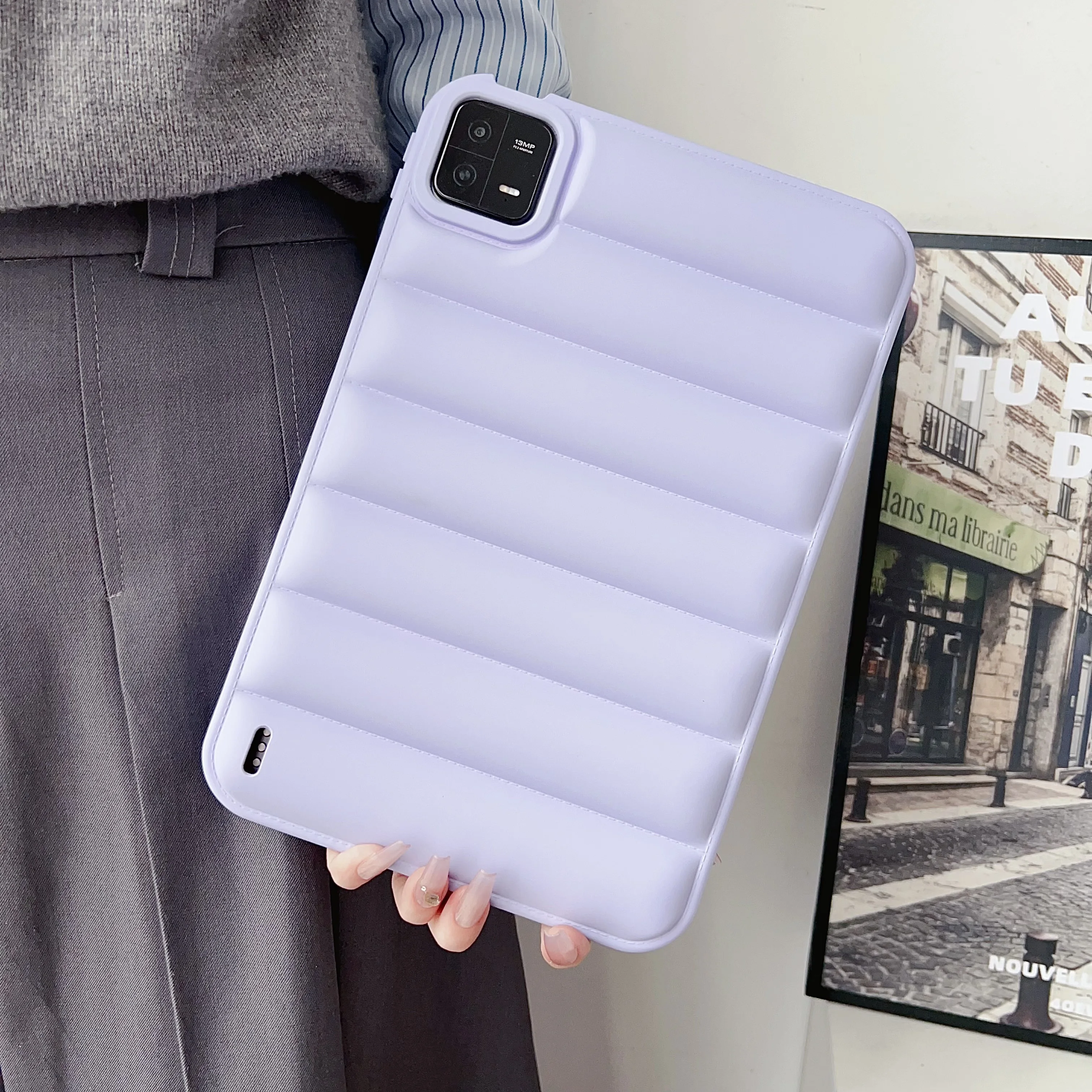 

Anti-Fall Candy Color Tablet Cover For XIAOMI PAD 6 Down jacket Case For Mi PAD 6 PRO Funda Shockproof Cases