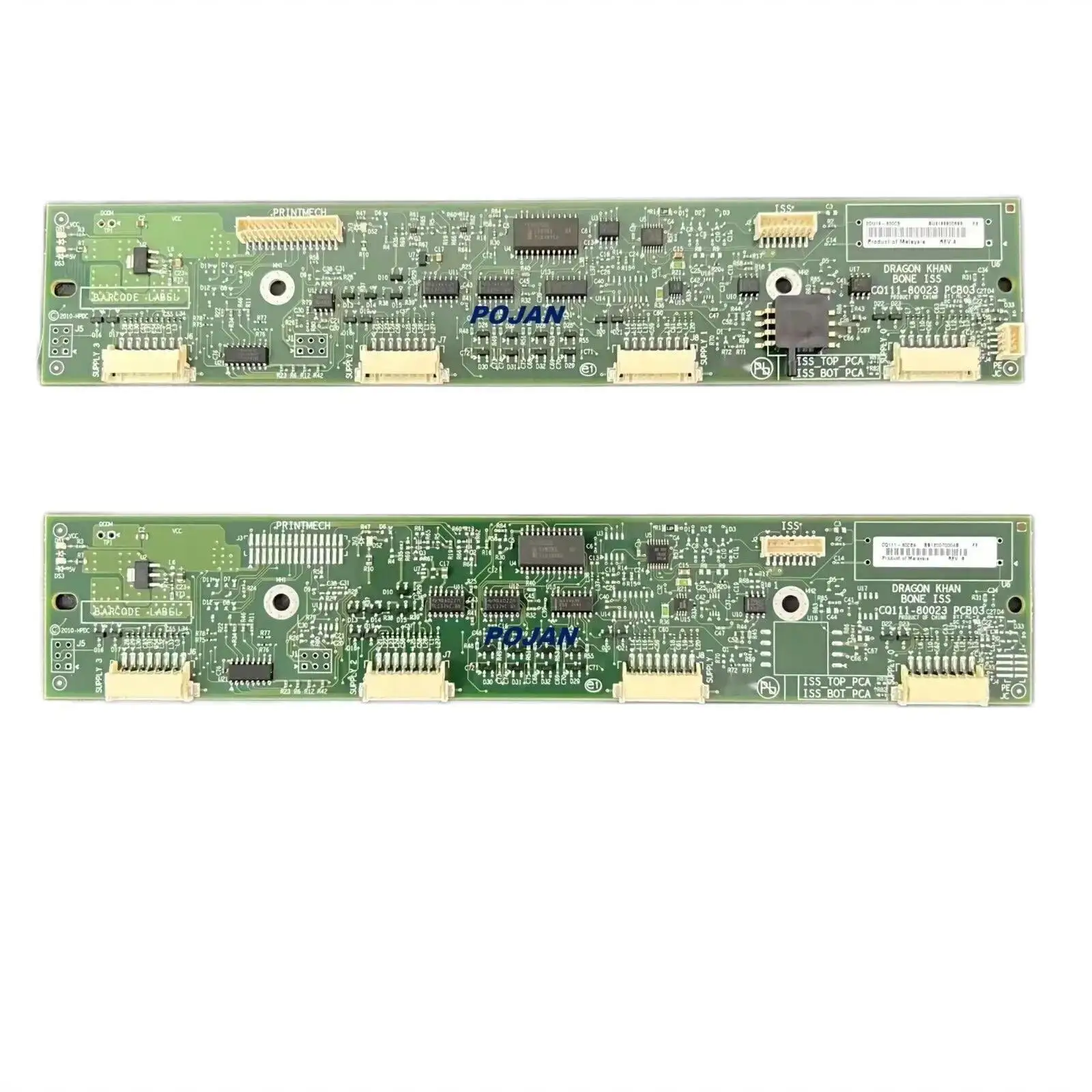 POJAN 2x Ink Tubes PCA Board Compatible with Designjet Z6810 Z6610 Ink Card 2QU12-67003 2QU14-67011 Printer Plotter Parts