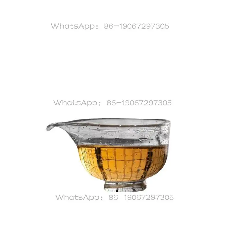 Yellow Crystal Glass Fair Cup Thickened Small Uniform Cup Tea Dispenser