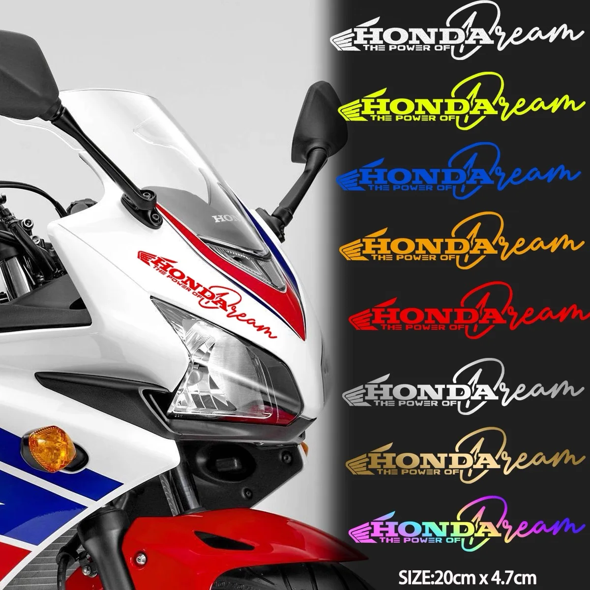 

Honda HRC PCX Motorcycle Sticker Reflective Waterproof Decal Modification Moto Fuel Tank Decoration for Honda CB400 PCX150