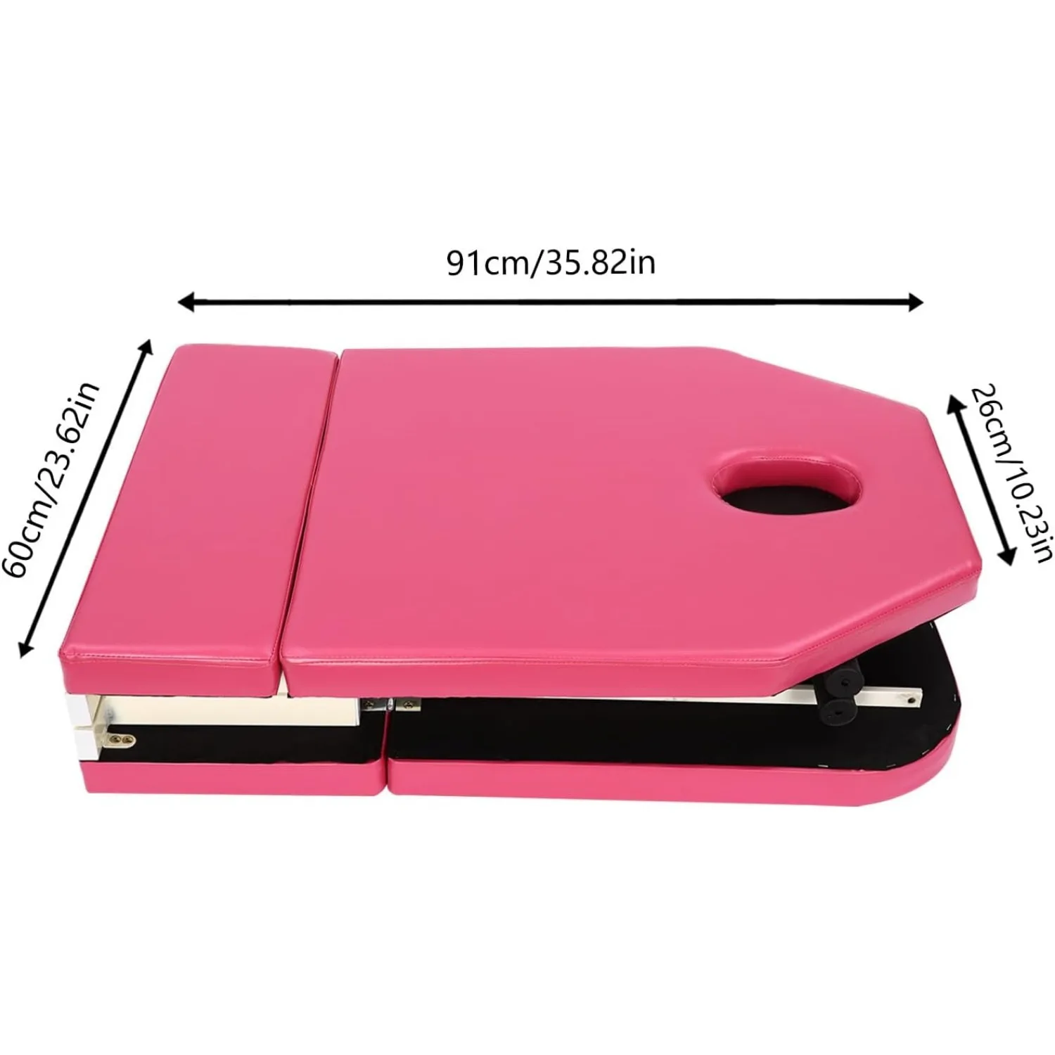 Składany mobilny stół do masażu Łóżko do masażu twarzy, kanapa do pielęgnacji salonu kosmetycznego, regulowane oparcia i końcówki łóżka