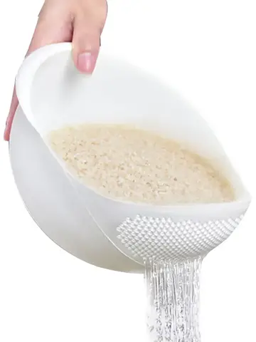 Kitchen Sink Drainer Plastic Colander with Handle Rice Strainer Bowl Kitchenware Basket Sieve Cooking Utensils