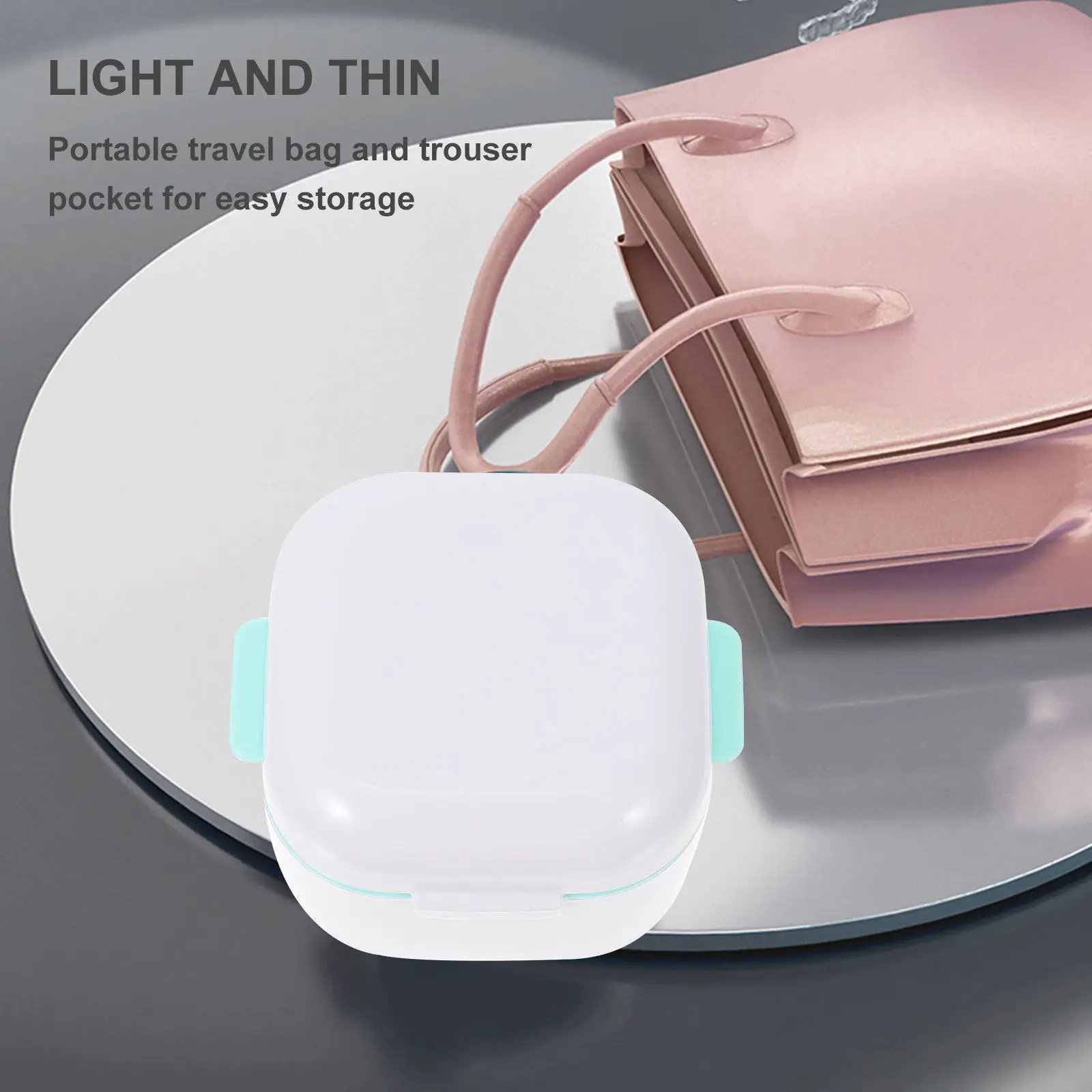 Protective Retainer Case Portable Plastic Denture Holder Orthodontic Brace Box Travel Mouth Guard Storage Box Retainer Case