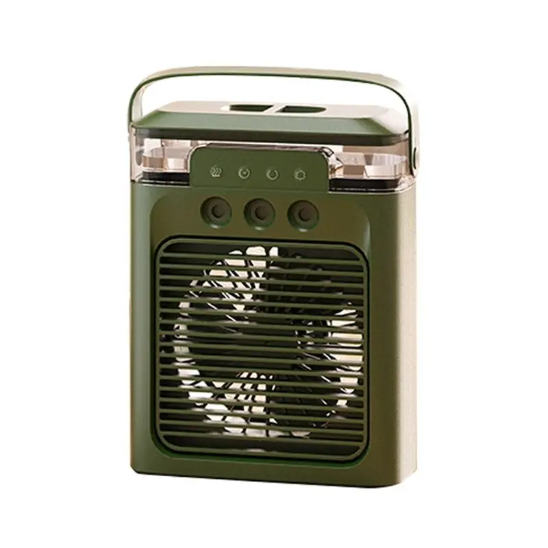 

A20F-Portable Air Conditioner Fan Mini Evaporative Air Cooler With Colors LED Light Modes For Desk Nightstand Coffee Table