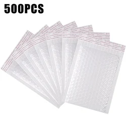 500PCS Poly Bubble Mailers Padded Envelopes Self Seal Bubble Lined Waterproof Cushion Shipping Enveloper Mailers White