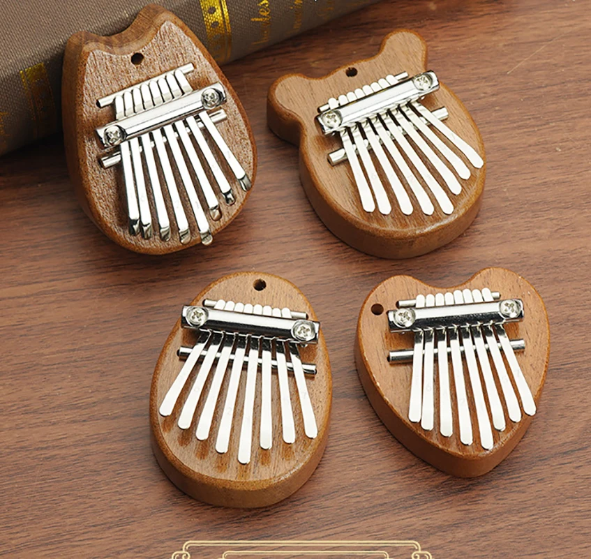 Mini Portable Guitar For Beginners Solid Wood Crystal Transparent Five-finger Design Ergonomic Guitar Style Instrument