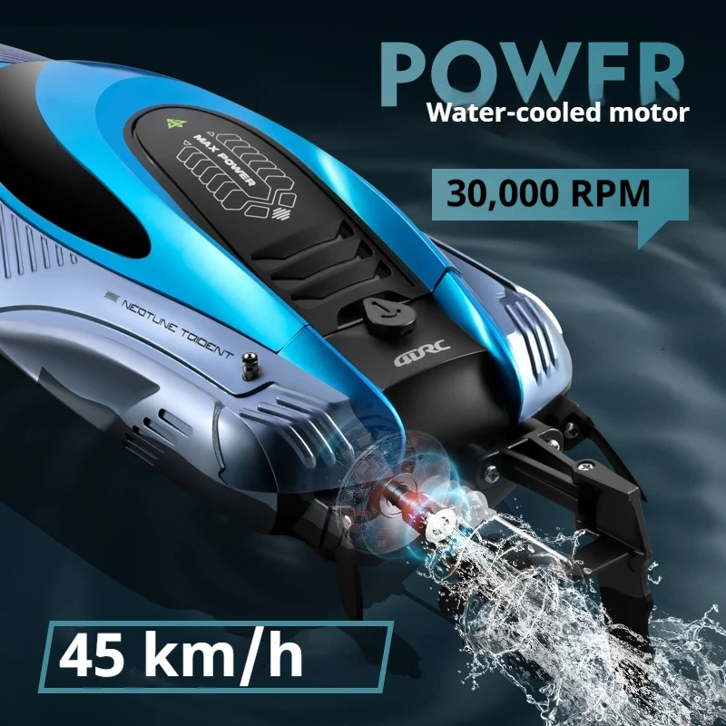 S3 Large Size High Power RC Speedboat Rechargeable Electric High Speed Remote Control Racing Boat Water Ship Model Hobby Toy