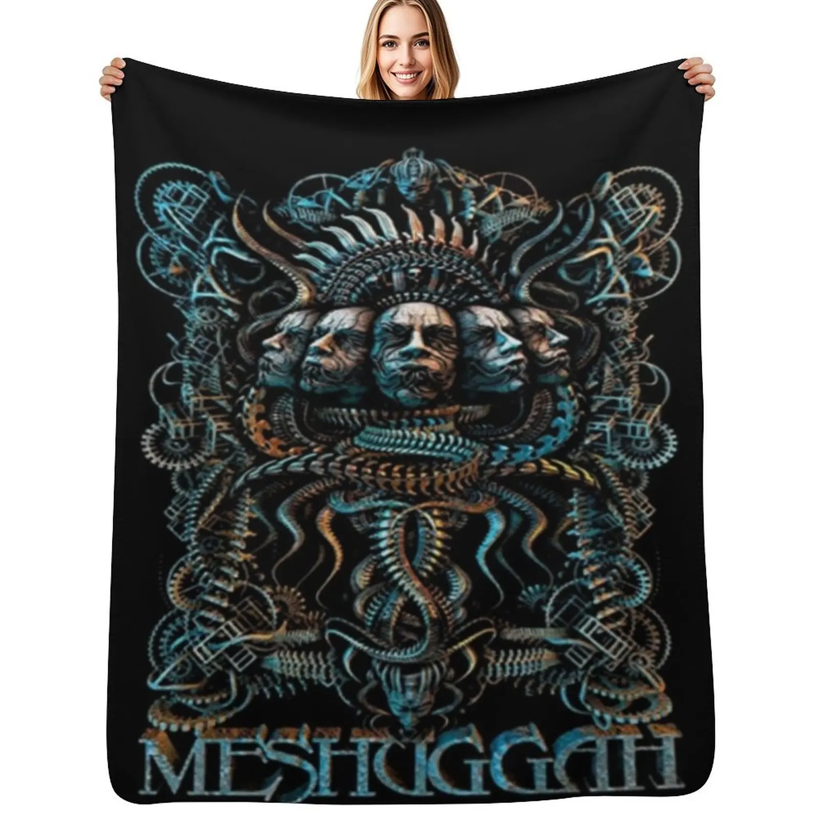 

MESHUGGAH ARTWORK Classic Throw Blanket Heavy Beach Soft Big anime Blankets
