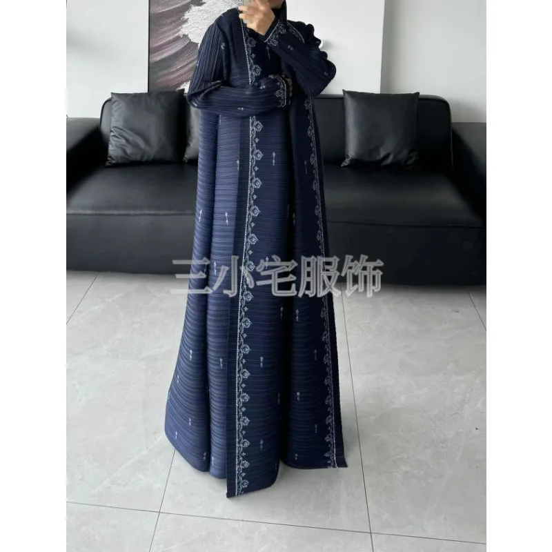 SMVP Original Design Abaya Fashion Women's Autumn Loose Fit Slimming Jacket Extended Saudi Robe Muslim Trench Coat