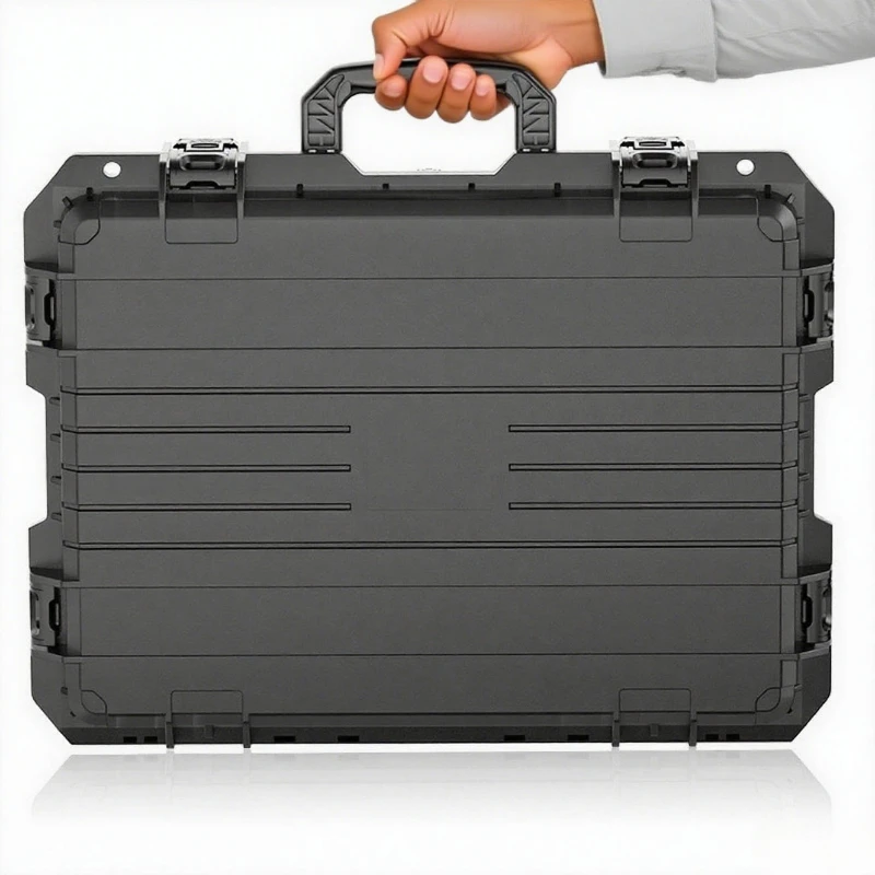 Plastic Toolbox Handheld Safety Equipment Storage Box Waterproof Hard Case Toolboxes Multifunctional Tools Case with Lock