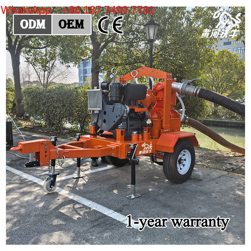 6-Inch Customized High-Pressure   Water Pump, Vacuum Assisted Self-Priming Centrifugal Pump, Dewatering Pump