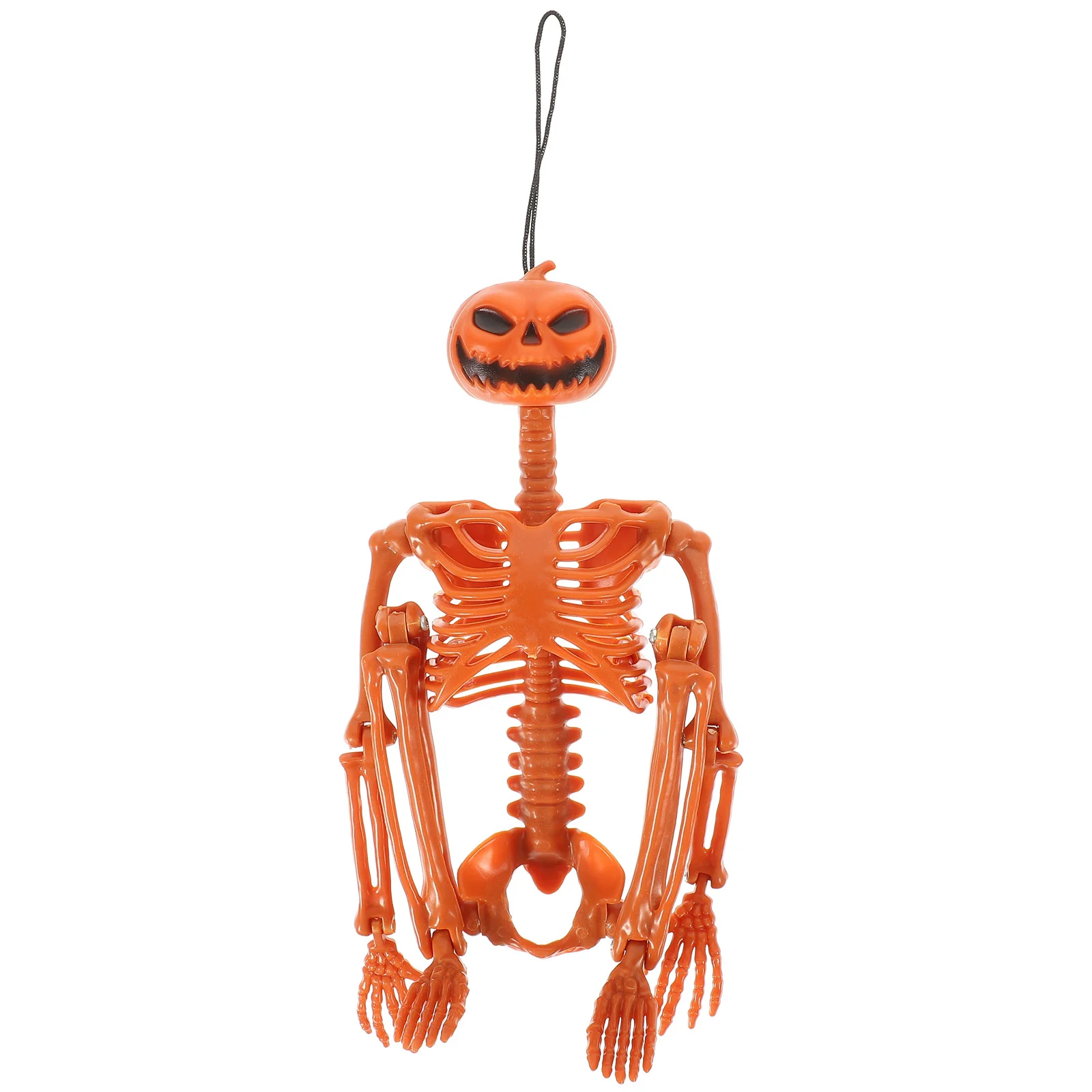 Halloween Decorations Indoor Simulation Pendant Pumpkin Skull Decorative Creepy Orange Plastic Scene Ornament