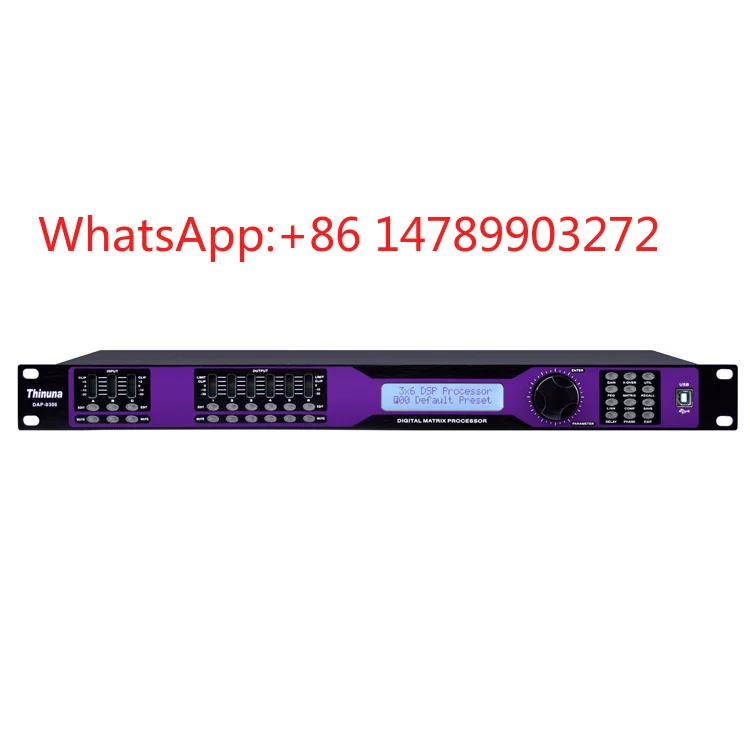 3 In 6 Out Digital Effect Processor Professional KTV Stage Sound Management System
