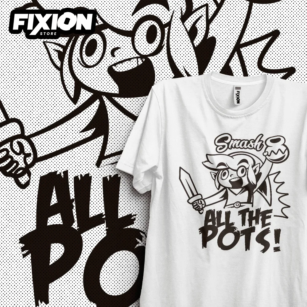 T-shirt For AnimeZld! – All The Pots [Blanca] Manga Tee