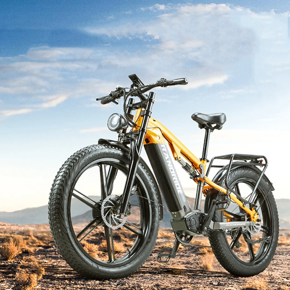 RANDRIDE YX80 Vélo Électrique Moteur Double 2000W Vitesse Batterie 20Ah 45km/h Cadre Aluminium Suspendu Freins Hydrauliques