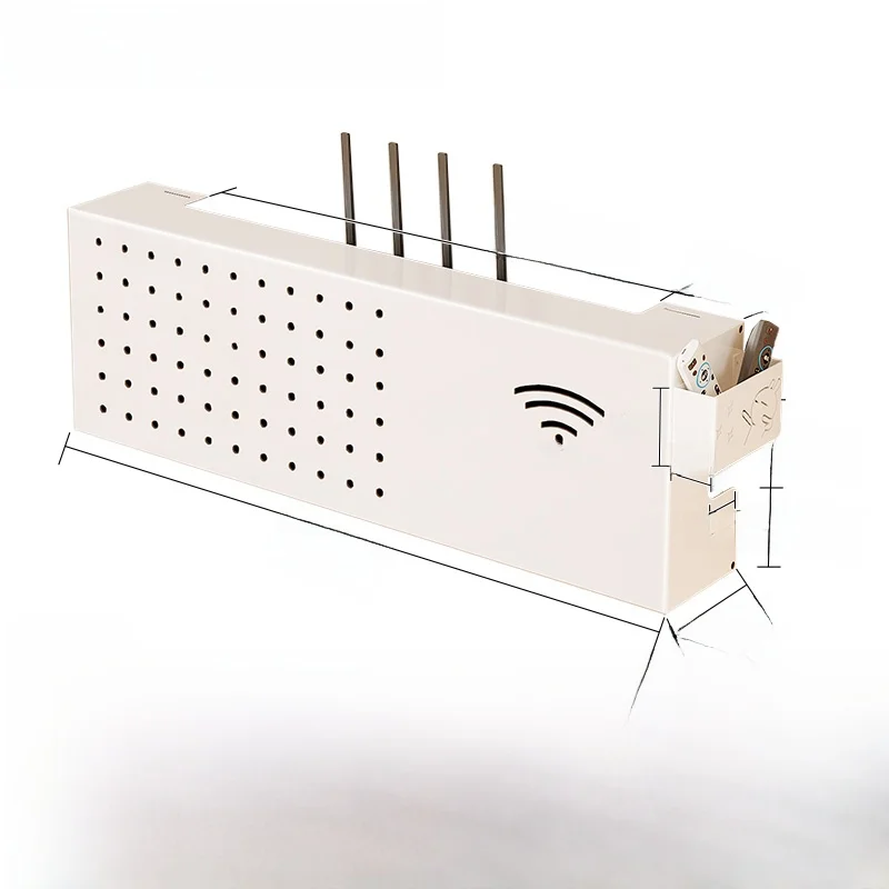 

Высокоэстетический ящик для хранения маршрутизатора Беспроводная Wi-Fi ТВ-приставка размещения эльф Подставка для оптического размещения Металлический материал Ли...