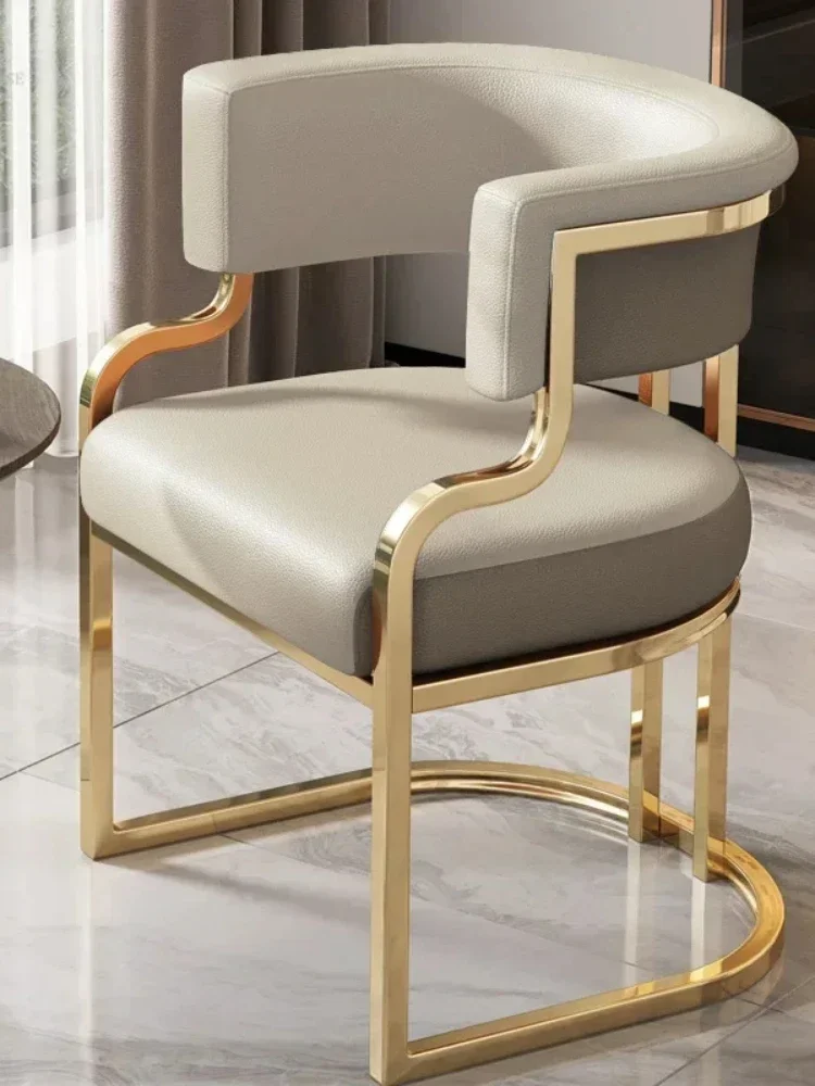 Chaises de Salle à Manger Modernes Légères et Luxueuses, Chaise de NégDynation pour Vêtements de Maison, Chaise de Maquillage à la Mode, Chaise de Manucure pour Salon de miles