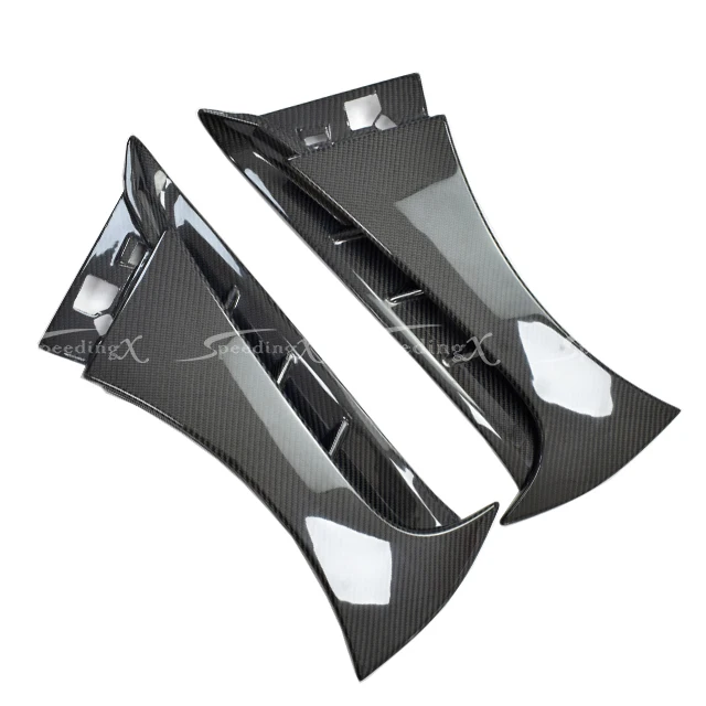 تخصيص OEM نمط ألياف الكربون الحاجز الأمامي مع فتحات لمجموعة الجسم 2021-2022 GR86 #4