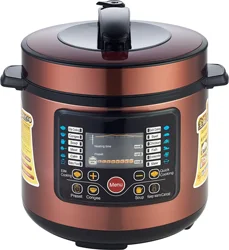 6QT 16-in-1 Electric Pressure Cooker Multi-use Instant Heat Cooking Pot Stainless Steel Rice Cooker with Adjustable Pressure