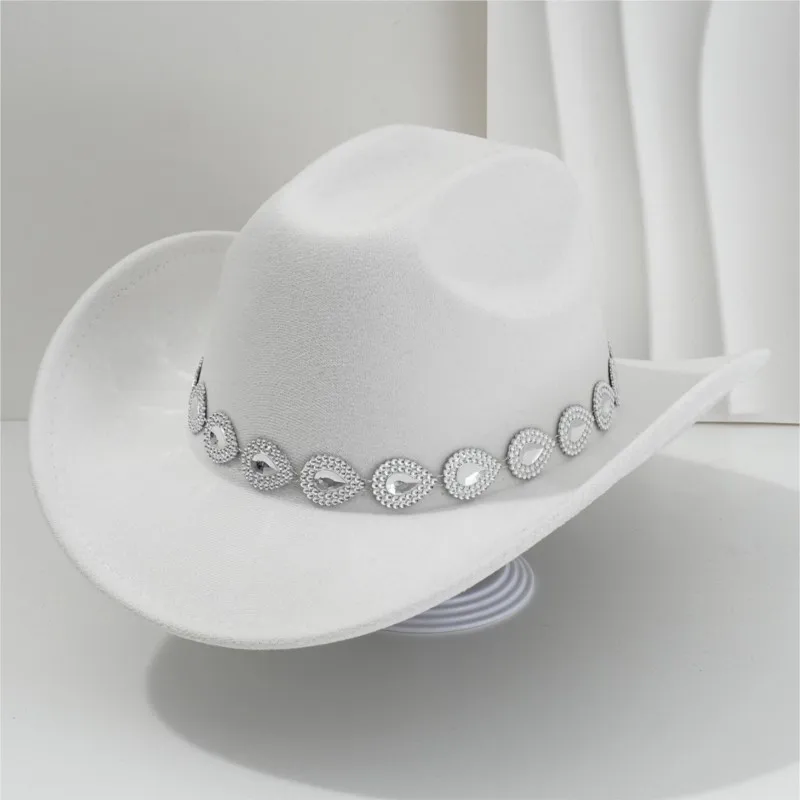 Women's top hat tassel pendant versatile for dates and music festivals