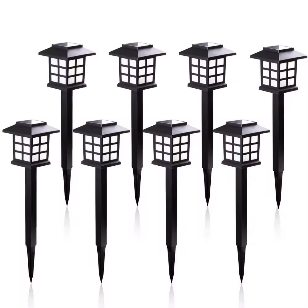 2/6/8 pièces Led voie solaire lumières étanche lampe solaire extérieure pour jardin/paysage/cour/Patio/allée/passerelle éclairage